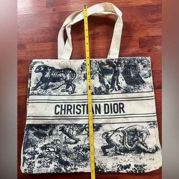 Christian Dior Canvas Linen Tote Bag New 🆕 - Picture 4 of 8